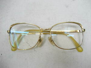 レトロ ヴィンテージ LUSTER ラスター 1042 眼鏡 メガネ 18K 1/10 度入り 金 ゴールド