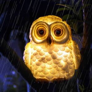 * pretty shines owl solar light LED garden light waterproof shop exterior ornament garden 