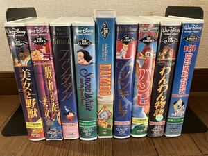 VHS видеолента Disney 9шт.