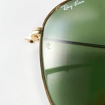 絶版 Vintage レイバン キャラバン グリーンレンズ B&L RayBan 58□16 MADE IN USA製 トップガン サングラス　メガネ ティアドロップ_画像5