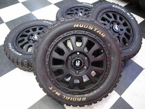 新品 LA STRADA AVENTURA 17インチ 200系 ハイエース 6.5J +38 6H139.7 + MUDSTAR マッドスター RADIAL M/T 215/60R17 2021年製 ゴツゴツ