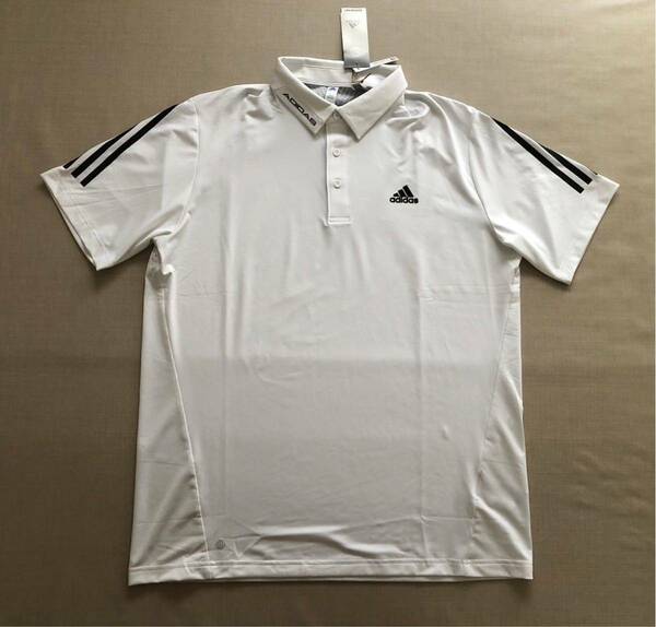 送料無料◆新品◆adidas GOLF スリーストライプス ストレッチ 半袖シャツ◆(XO)◆US562 (HA3129)◆アディダス ゴルフ