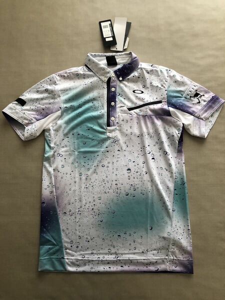 送料無料◆新品◆オークリー SKULL BREATHABLE DROPLET SHIRT◆(M)◆FOA402489-186◆OAKLEY スカル 半袖シャツ