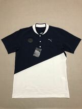 送料無料◆新品◆PUMA GOLF スイングカット ステルスカラー 半袖シャツ◆(L)◆930537-01◆プーマ ゴルフ_画像1