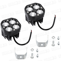 LED ワークライト 作業灯 フォグランプ 12v 24v 車 バイク ホワイト 汎用 ２個セット_画像6