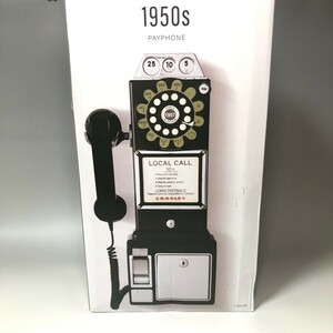 『ラスト一点』激渋★1950年代公衆電話　アメリカンダイナー　レトロ　実使用可能　レトロ 壁掛け 昭和レトロ 黒電話