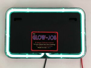 未使用 THE GLOW-JOB マルカワレーシング バイク用 ナンバープレート ネオンライト ネオン管 12V アクアネオン グリーン系 ② F8-19