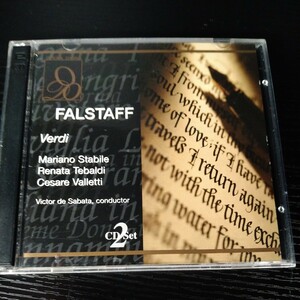 《8/15/23出品》2CD／ヴェルディ：オペラ「ファルスタッフ」／サバタ指揮（Verdi Falstaff Sabata）