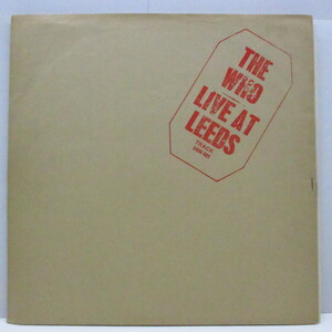 WHO-Live At Leeds (UK 70's Reissue 「マト3/4」LP/赤ロゴ見開ジャケ「完品」）