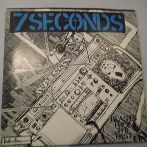 7 SECONDS-Blasts From The Past E.P. (US '85「セカンドプレス」ブルーヴァイナル 7+Hard PS)