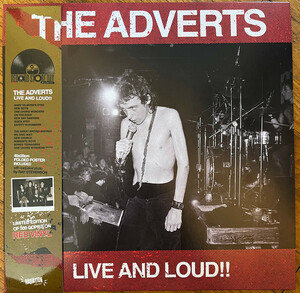 ADVERTS, THE-Live And Loud!! (Italy RSD 2023 限定500枚再発レッドヴァイナ