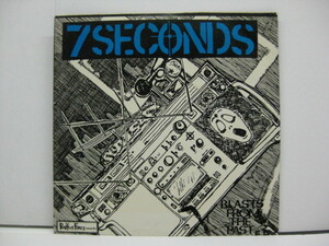 7 SECONDS-Blasts From The Past E.P. (US '85「サードプレス」グリーンヴァイナル 7+Hard PS)