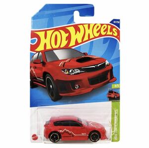 ホットウィール 2022　スバル WRX STI レッド　HotWheels ベーシックカー HW HATCHBACKS