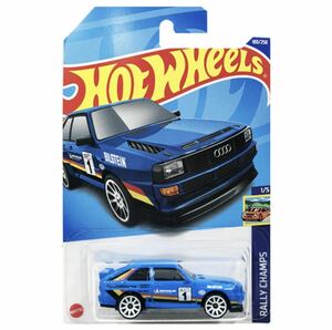 ホットウィール 2023　'84 アウディ・スポーツ・クワトロ ブルー　HotWheels ベーシックカー RALLY CHAMPS