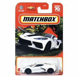 マッチボックス 2023　2020 コルベット シボレー ホワイト　Matchbox ベーシックカー