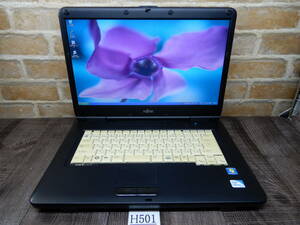 Ｈ501☆希少品★Windows XP プロ SP3インストール済み★160GB-HDD★メモリ1GB★DVD★富士通 15ｗ液晶ノートパソコン★LIFE BOOK A6290