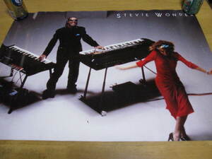 【 現状渡し ポスター 】Stevie Wonder スティービー・ワンダー VICTOR ビクター 希少 貴重 販促用 非売品 B2 サイズ 程度 約515×728mm