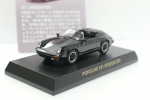 京商 1/64 ポルシェ 911 スピードスター 黒 ブラック ミニカーコレクション サークルKサンクス Porsche Speedster Black