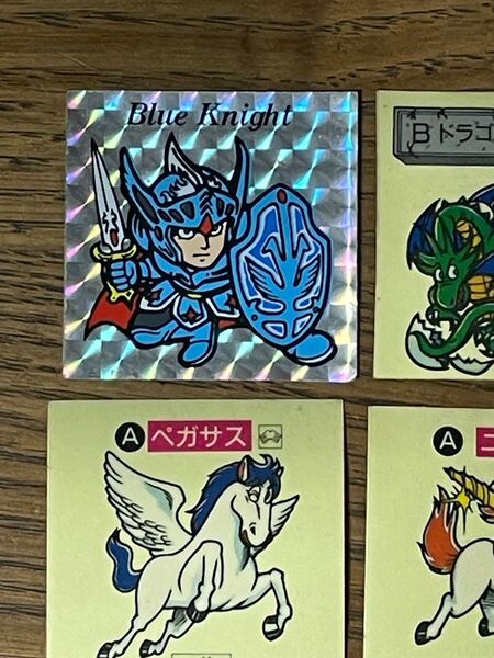 14055 S&B すごろくモンスターシール 22枚セット 青の騎士 マイナーシール レトロシール