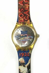 swatch スウォッチ 1932ロス五輪デザイン 電池交換済 中古