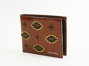 ◆ミウラ◆ プラダ PRADA 2つ折り財布 2M0513 TABACCO