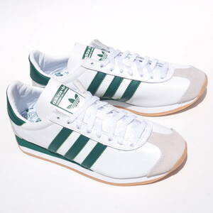 デッド!! 希少!! 新品 US 7 ・25cm 日本企画 21年adidas カントリー COUNTRY OG 白ｘ緑 レザー 天然皮革