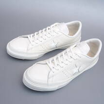 超美品!! US 9 / 27,5cm 日本製 限定 converse ワンスター J 白ｘ白 MADE IN JAPAN ONE STAR_画像2