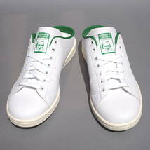 美品!! US 6 1/2/ 24,5cm 限定 20年 adidas Originals STAN SMITH MULE スタンスミス ミュール スリッポン サンダル 白 × 緑 レザー_画像3