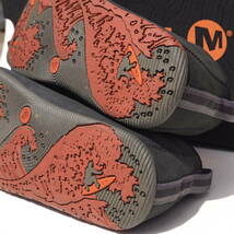 超美品!! mens us 9.5 / 27.5cm 名作!! MERRELL MOOTOPIA LACE メレル ムートピア 黒 BLACK レザー_画像6