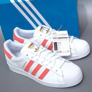  dead!! US 9 1/2 /27,5cm новый товар 2021 год adidas Originals super Star белый x orange натуральный кожа золотой Velo 