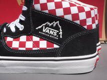  デッド!! US 9,5 ・27,5cm USA限定 VANS マウンテン エディション 黒スエードｘ赤白 チェッカー MOUNTAIN EDITION US企画_画像5