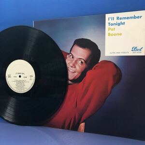 パット・ブーン Pat Boone I’ll Remember Tonight 白レーベル プロモ LP レコード 5点以上落札で送料無料Q