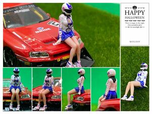 1:64　セクシーバイクギャル　女ライダー　　　フィギュア　トミカサイズ　ジオラマ　MINI GT LBWK 日本未発売マテル ミニカー MATTEL