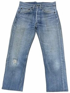 オリジナル ビンテージ USA製 Levi's リーバイス 501 66 前期 シングル 赤耳 デニム パンツ ジーンズ / 70s 刻印6 76年4月