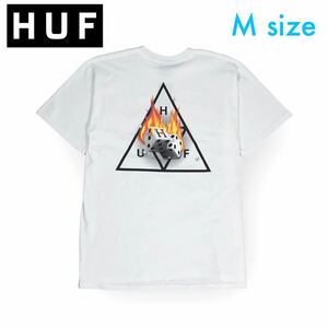 ◆新品◆HUF HOT DICE Tシャツ　/ Mサイズ　WH　トライアングル　/ ハフ　ダイス　SK8 T-SHIRT Tee