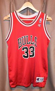 希少 Champion SCOTTIE PIPPEN (スコッティ・ピッペン) 90s USA製 ジャージ ユニフォーム XL 18-20【NBA シカゴブルズ CHICAGO BULLS】 