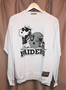 RAIDERS (レイダース) 90s スヌーピー SNOOPY スエット トレーナー 【NFL,JOSTENS SPORTSWEAR,アメフト,キャラクター】