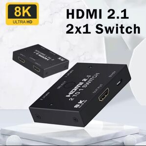 2 in 1スイッチ hdmi 2.1 4k 120hz hdmiスイッチャー 切り替え器 2x1 手動切り替え HDMI