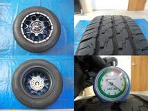 ★中古★■タイヤ■215/65Ｒ16C 109/107T■ホイール■NITRO POWER M28 BULLET SGBK/M　16x6.5J/PCD139.7/6穴/OFF48■タイヤ溝あり4本_画像8