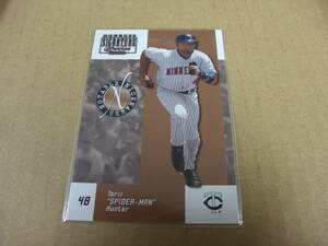 2003 DONRUSS NN-2 TORII HUNTER トリー・ハンター シリアルカード 335/750 SIGNATURE SERIES スパイダーマン