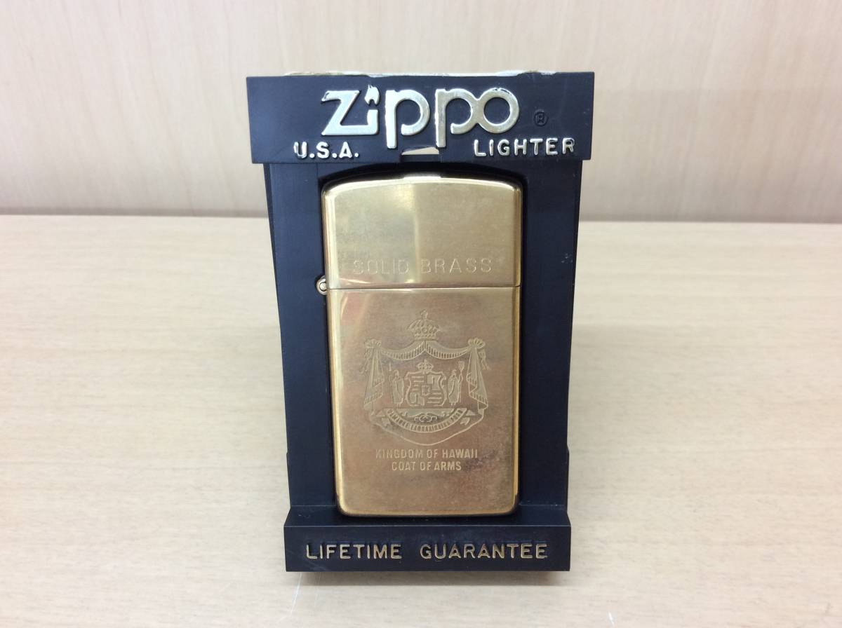 7771 ZIPPO ジッポ ダブルイヤー SOLID BRASS | JChere雅虎拍卖代购