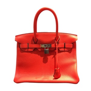 エルメス HERMES バーキン30 U刻 ローズテキサス シルバー金具 ハンドバッグ レディース 中古