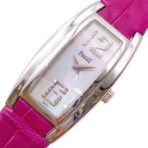 ピアジェ PIAGET ライムライト　ホワイトシェル P10100 K18ホワイトゴールド 腕時計 レディース 中古