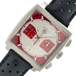  tag * Heuer TAG HEUER Monaco his Trick worldwide limitation 1000ps.@CBL2114.FC6486 SS wristwatch men's used 