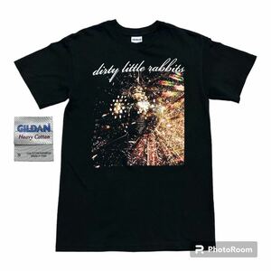 ダーティ・リトル・ラビッツ バンド ロック Tシャツ ロック DLR ブラック　　クルーネック 半袖 Dirty Little Rabbits ハードコア 柳8014