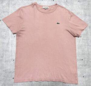 ラコステ フレンチスリーブ スリムフィット Tシャツ クルーネック ワッペン　　ワンポイント LACOSTE SLIM FIT 半袖 S/S 日本製 柳8069