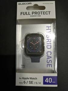 エレコム Apple Watch 40mm 用 フルカバーケース ハイブリッド AW-40CSUCBKC　4549550207317