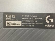 ★【美品】Logicool ロジクール Y-U0029 G213 ゲーミング キーボード RGBライト パソコン PC 周辺機器【10873515(南)】_画像2