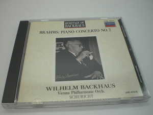 1CD　ブラームス：ピアノ協奏曲第2番　バックハウス、カール・シューリヒト/ウィーン・フィル　1953年　国内盤　11前