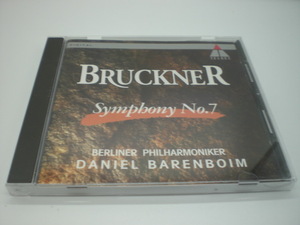 1CD　ブルックナー：交響曲第7番　バレンボイム/ベルリン・フィル　1993年　ドイツ盤　17奥
